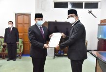 Dilantik Sebagai Pj Sekda, Gus Muhdlor Tugaskan Andjar Kawal Proyek Strategis