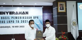 Pemkab Sidoarjo Raih Opini WTP Sembilan Kali Berturut-turut, Bupati Gus Muhdlor Apresiasi Kinerja Jajarannya