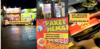 Buka Lapak Bersebelahan, Aksi Penjual Ayam Geprek di Ngampelsari Ini Justru Bikin Adem