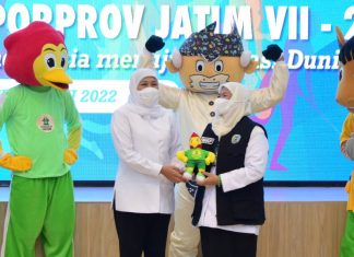 Maskot Porprov Jatim VII Tahun 2022 Diluncurkan, Gubernur Khofifah Optimistis Jadi Momen Kebangkitan Prestasi Olahraga dan Ekonomi Jatim