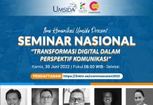 Prodi Ilmu Komunikasi Universitas Muhammadiyah Sidoarjo Gelar Commsession