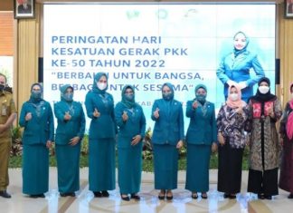 Peringati HKG PKK ke-50, TP PKK Berkomitmen Ikut Berkontribusi Membangun Sidoarjo