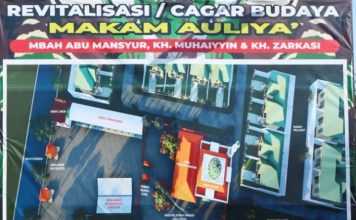 Maket Revitalisasi Makam Ulama Ponpes Sono Sidoarjo, Parkir Luas Ada Pendoponya
