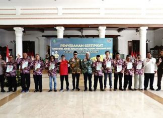 Bupati Sidoarjo: Data BPN, Kabupaten Sidoarjo Peringkat Pertama Pengurusan Sertifikat Tanah