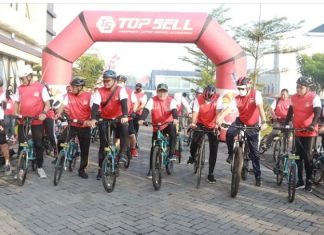 Polresta Sidoarjo Gelar Fun Bike Jelang HUT ke-76 Bhayangkara