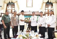 Bupati Gus Muhdlor Terima Kunjungan Tim Setjen Wantannas RI, Bahas Kesiapan Menghadapi Pemilu 2024