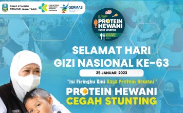 Peringati Hari Gizi Nasional, Gubernur Jawa Timur Khofifah Indar Parawansa Berharap Peningkatan Konsumsi Protein Hewani untuk Cegah Stunting Peringati Hari Gizi Nasional, Gubernur Jawa Timur Khofifah Indar Parawansa Berharap Peningkatan Konsumsi Protein Hewani untuk Cegah Stunting