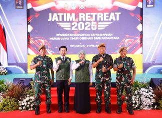 Tutup Jatim Retreat 2025, Gubernur Khofifah Tegaskan Komitmen Bersama Implementasi Asta Cita dan Nawa Bhakti Satya Wujudkan Gerbang Baru Nusantara Tutup Jatim Retreat 2025, Gubernur Khofifah Tegaskan Komitmen Bersama Implementasi Asta Cita dan Nawa Bhakti Satya Wujudkan Gerbang Baru Nusantara (foto : ist)