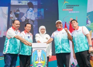 Jatim Sportiv Festival Haornas XLII 2025 Pecahkan Rekor MURI, Gubernur Khofifah Pacu Semangat Tingkatkan Prestasi Olahraga Di Jawa Timur