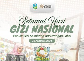 Di Hari Gizi Nasional, Gubernur Khofifah Komitmen Perkuat Gizi Masyarakat Lewat Jatim Sehat Sebagai Fondasi Peningkatan Kualitas SDM