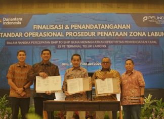 PT Terminal Teluk Lamong Berkolaborasi Dengan KSOP Tanjung Perak Optimalkan Penataan Zona Labuh Untuk Percepatan Layanan Kapal Domestik