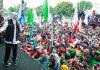 Gubernur Khofifah, Wagub Emil dan Forkopimda Jatim Bersama Ribuan Buruh Peringati May Day 2026 di Halaman Kantor Gubernur Jawa Timur