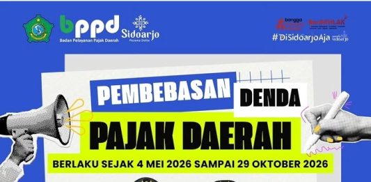 Pemkab Sidoarjo Bebaskan Denda Pajak hingga Oktober 2026, Warga Diminta Memanfaatkan Kesempatan