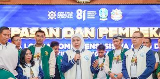 Lepas 45 Kontingen LKS Jatim Tingkat Nasional 2026, Gubernur Khofifah Optimis Jatim Raih Juara Umum