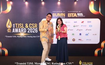 Dorong Kemandirian Ekonomi Masyarakat Pesisir, PT Terminal Teluk Lamong Raih Penghargaan Kategori Gold Dalam Ajang TJSL & CSR Award 2026