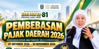 Sambut Hari Jadi ke-81 Jatim, Gubernur Khofifah Kembali Berikan Pembebasan dan Keringanan Pajak Kendaraan Bermotor Selama Dua Bulan